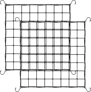 Trellis Netting, 2 Pack Scrog Nets with 8 Hooks, 4x4 Trellis Net for Grow Tent, Heavy-Duty Plant Net for Cucumber Gardening and Horticulture, Grow Tent Accessories Raised Garden Beds Netting, Scrog Net, Hog Panel Tomato Trellis, Insect Netting Garden Diy, Wire Trellis Target, Trellis Netting, Cucumber Gardening, Garden Netting, Grow Tent