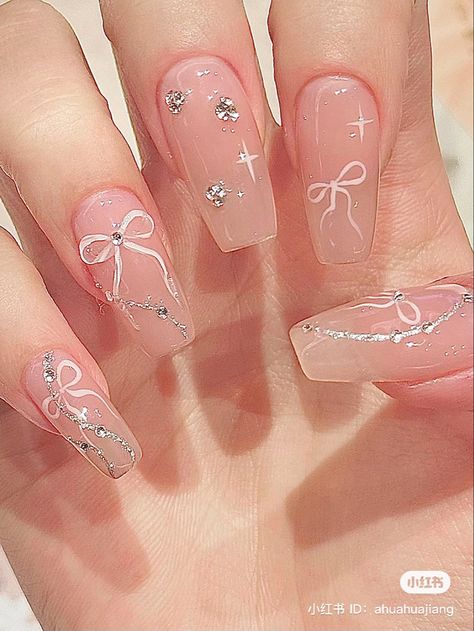 Blush Nail Designs, Blush Nail, Christmas Spread, Tape Nail Art, Unique Nail Art, Soft And Feminine, Fake Nails Designs, Nude Nail Designs, Gel Nails Diy