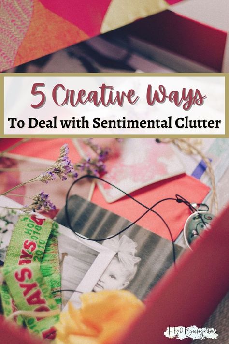 5 creative ways to deal with sentimental clutter that will help you sort through, eliminate or put to use the sentimental clutter that takes up your space. Sentimental Display Ideas, Storing Sentimental Items, Display Sentimental Items, What To Do With Sentimental Clutter, Displaying Sentimental Items, Sentimental Clutter, Small House Organization, Organizing Life, Woodworking Tutorials