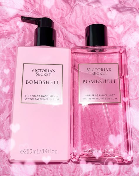 Pink Beauty Products, Pink Aesthetic Girly, Profumo Victoria Secret, Victoria's Secret Aesthetic, Aesthetic Girly, Fragrances Perfume Woman, Victoria Secret Fragrances, Body Hygiene, Perfume Collection Fragrance