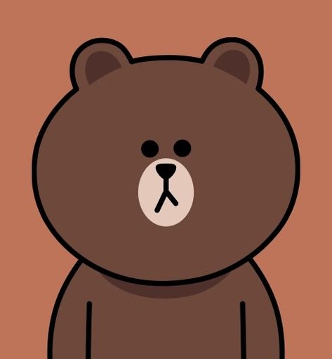 Line Brown Bear, Brown And Cony, Cony Brown, Brown And Friends, Brown Line, Bear Wallpaper, Line Friends, Rilakkuma, Brown Bear