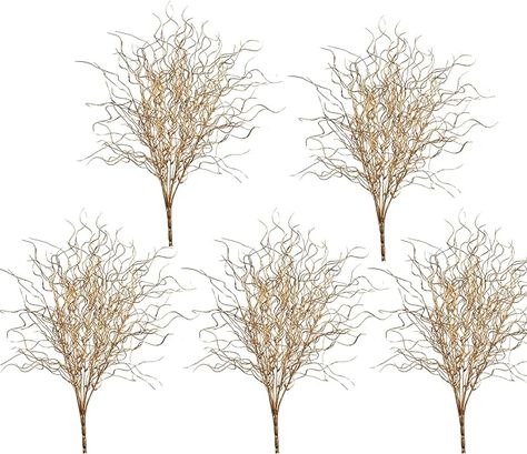 Amazon.com: Firlar 5 PCS Gold Sparkle Curly Ting Branch, 21in Glitter Ting Vase Filler Wedding Bouquet Artificial Floral Flower Stub Stem for DIY Bride Bouquet, Wedding Party Table Centerpiece Decor : Home & Kitchen Diy Branch Centerpieces, Gold Table Centerpieces, Wedding Bouquet Artificial, Twisted Branches, Flower Picking, Branch Centerpieces, Gold Bouquet, Gold Christmas Tree Decorations, Bouquet Home Decor