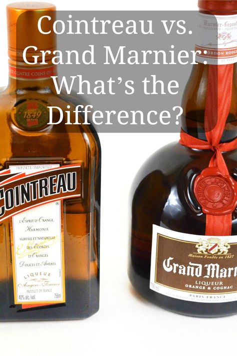 Cointreau vs. Grand Marnier: What’s the Difference? Both are French, both are orange liqueurs, and Americans can’t pronounce either one correctly. So what’s the difference? Homemade Grand Marnier Recipe, Grand Marnier Drinks, Cointreau Drinks, Angers France, Cointreau Cocktails, Homemade Liqueur Recipes, Orange Liquor, Liqueurs Recipes, Tasting Party