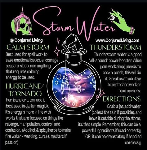 Witchcraft Water, Storm Witch, Candle Magic Spells, Storm Water, Water Witch, Witch Rituals, Wiccan Magic, Elemental Magic, Witch Spirituality