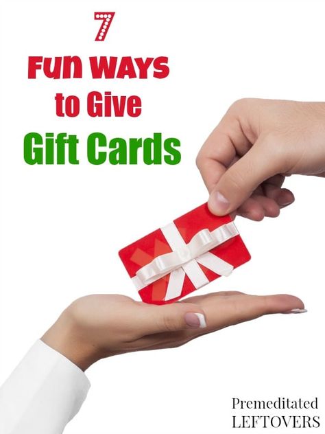 7 Fun Ways to Give Gift Cards- Gift cards don't have to feel impersonal. These fun ideas will add a personal touch to the gift cards you give this year. Ways To Gift Gift Cards, Unique Gift Card Presentation, Ways To Give Gift Cards, Funny Gift Cards, Gift Card Basket, Christmas With Friends, Swiffer Pads, Gift Card Bouquet, Gift Card Presentation