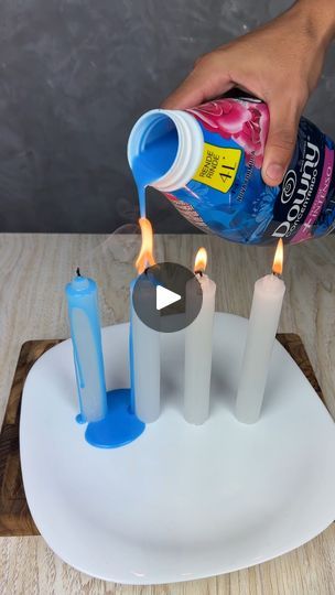 Put a candle in the fabric softener and even your neighbors will smell it | Put a candle in the fabric softener and even your neighbors will smell it | By Home Tips Velma Halloween, Homemade Air Freshener, Teeth Whitening Diy, Fragrant Candles, Three Candles, Home Tips, Homemade Candles, Candles Crafts, House Smells