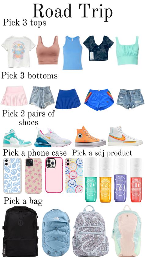 School Trip Outfit, Road Trip Outfits, Road Trip Bag, Cute Travel Outfits, Road Trip Outfit, Trip Outfit, Trip Outfits, Cute Preppy Outfits, Preppy Outfit