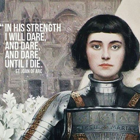 St Joan Of Arc, Photowall Ideas, Saint Joan Of Arc, Saint Quotes Catholic, St Joan, Saint Quotes, Joan Of Arc, Catholic Quotes, Christian Memes