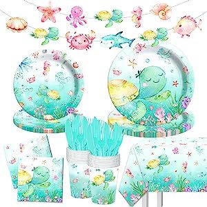 Ocean Party Decorations, Ocean Theme Birthday, Ocean Party, Paw Pattern, Under The Sea Theme, Baby Shower Party Supplies, Sea Birthday, Under The Sea Party, Ocean Theme