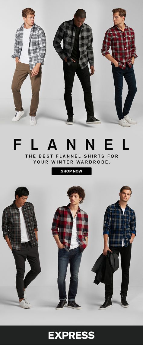 Stay warm all winter with flannel shirts from Express. Keep your graphic tees in rotation even in the winter by layering on a flannel shirt. For extra cold nights, top off a thermal tee or Henley with a flannel shirt. Flannel Shirt Outfit Men, Shirt Layering Outfit Men, Layering Outfits Men, Flannel Outfits Men, Flannel Shirt Outfit, Mens Fashion Casual Winter, Flannel Outfits, Gq Style, Mens Fashion Smart