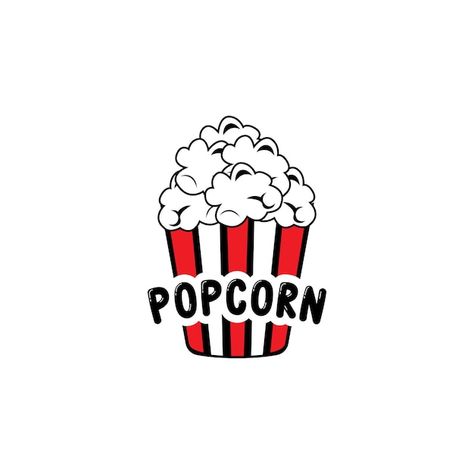 Pop corn logo icon vector explode cinema... | Premium Vector #Freepik #vector #popcorn #popcorn-logo #popcorn-box #yummy-icon Popcorn Images, Popcorn Tattoo, Snacks Illustration, Cinema Snacks, Popcorn Logo, Popcorn Box, Concept Illustration, Vector Pop, Logo Icon