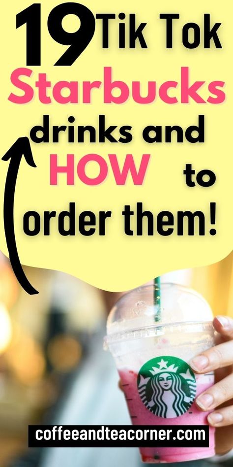 Jump on board the Tik Tok Starbucks trend with these 19 inventive drinks. From Cold Brew to The Pink Drink, spice up your Starbucks order! Starbucks Cold Brew Recipes To Order, Tik Tok Starbucks Drink, Period Cravings, Starbucks Hot Chocolate, Hot Coffee Drinks, Starbucks Order, Cold Brew Recipe, Starbucks Coffee Drinks, Hot Chocolate Coffee