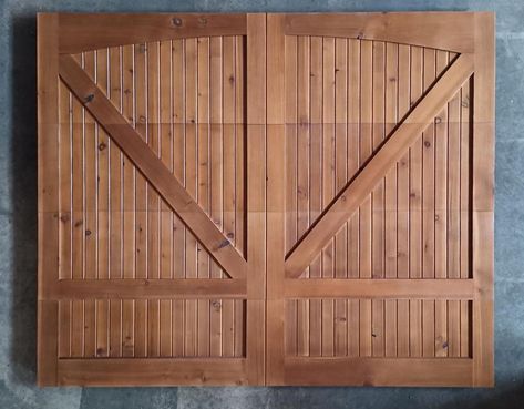 Cedar garage door