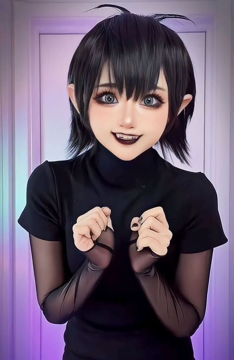 Mavis Hairstyle, Cosplay Black Hair, Black Hair Cosplay, Mavis Costume, Mavis Cosplay, Dracula Hotel Transylvania, Ideas Disfraz, Hotel Transylvania Costume, Mavis Hotel Transylvania