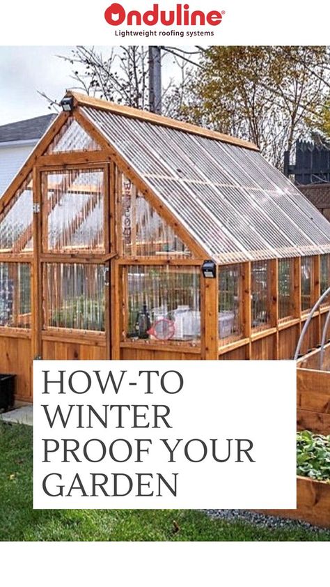 Don't neglect your garden this winter! Follow these steps to ensure your green spaces remains in tip top condition even during the colder months #wintergarden #wintergardening #gardening #gardeningtips Pvc Greenhouse Plans, Build Your Own Greenhouse, She Shed Greenhouse, Timber Greenhouse, Homemade Greenhouse, Greenhouse Frame, Backyard Creations, Diy Greenhouse Plans, Outdoor Greenhouse