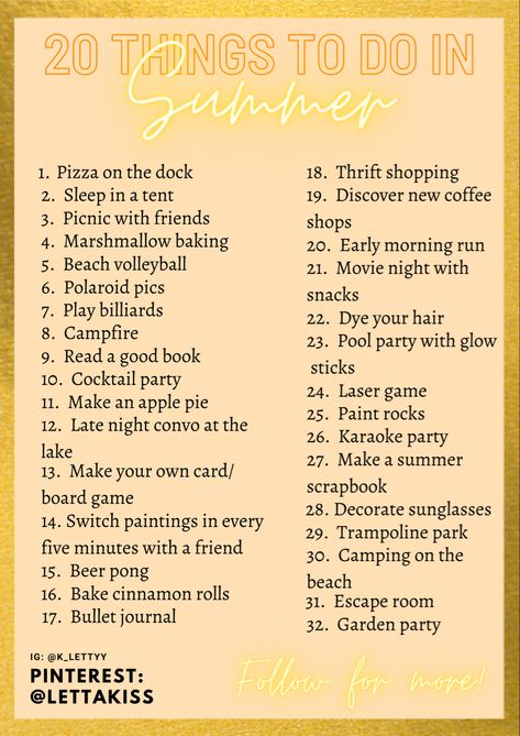 #summer #bucketlist #2023 #todolist #activities #summeractivityideas Summer Checklist 2023, Things To Do Summer 2023, 2023 Bucket List Ideas, Summer Bucket List 2023 Ideas, All Together Now Summer Reading 2023, Summer Bucketlist 2023, Aesthetic Summer Activities, 2023 Summer Bucket List, Activities To Do Outside