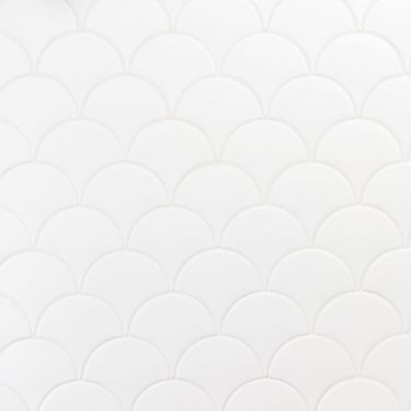 White Tiles & Mosaics- White Subway Tile & More | TileBar.com Scalloped Backsplash, Fish Scale Tiles, Patterned Wall Tiles, Shower Wall Tile, Patterned Wall, Pearl Tile, Interior Tiles, Decorative Wall Tiles, Polish Ceramics