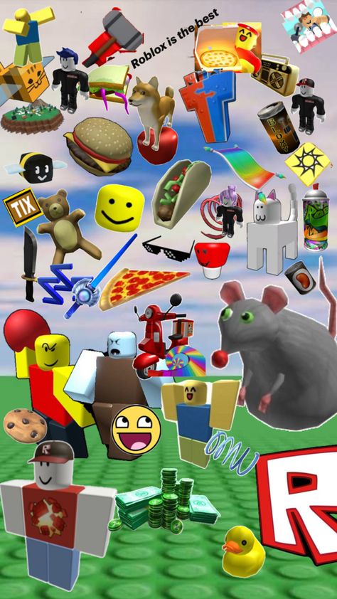 Hehe Senior Year Art, Roblox Wallpaper, Apple Ipad Wallpaper, Memory Collage, 2013 Swag Era, Retro Graphics, Scene Kids, Roblox Funny, 3d Icons