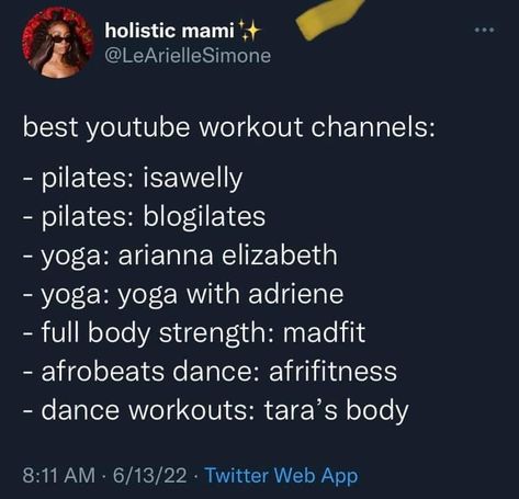 Fun Workout Routines, Jogging Schedule For Beginners, Easy Workout Routine, Best Youtube Workouts, Wellness Girlie, Youtube Workouts, Workout Fun, Exercise Lifestyle, Yoga With Adriene