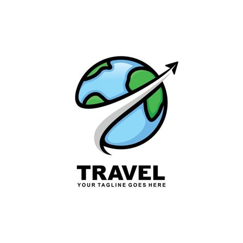 Tour And Travel Logo, Travel Logo Design, Logo Travel, Travel Logo, Vintage Pins, Design Vector, Vintage Logo, Vector Art, Vector Free