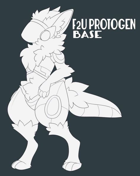 Protogen Base, Base Anime, Robot Animal, Drawing Ideas List, Creature Drawings, Dragon Drawing, Creature Concept Art, Animal Sketches, Art Base