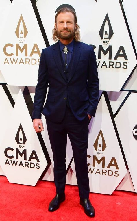 DIerks Bentley from CMA Awards 2021: Red Carpet Fashion on E! Online 2021 Red Carpet, Emma Slater, Maddie & Tae, Elle King, Best Country Singers, Modern Cowboy, Dierks Bentley, Scotty Mccreery, Zachary Levi