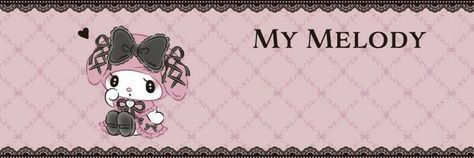 My Melody Jirai Kei Wallpaper, Jirai Kei Twitter Header, Jirai Kei Wallpaper, Clan Ideas, Sanrio Banner, Wallpapers Cute, Dark Kawaii, Header Tumblr, Im A Princess