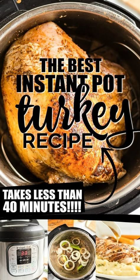 Instant Pot Turkey Breast, Instant Pot Turkey, Traditional Turkey, Pot Recipes Healthy, Turkey Breast Recipe, Best Instant Pot Recipe, Turkey Recipe, Breast Recipe, Instant Recipes