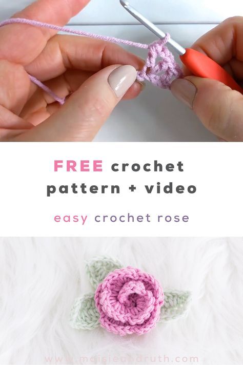 Crochet Rose Leaf, Crochet Rose Pattern, Rose Leaf, Crochet Flowers Easy, Crochet Flowers Free Pattern, Crochet Jewelry Patterns, Crochet Earrings Pattern, Hairstyles Videos, Pola Amigurumi