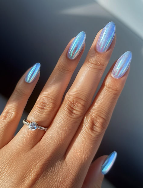 Light Blue Nails, mermaid nails, beach nails Ocean Blue Nails, Seashell Nails, Opal Nails, Beachy Nails, Light Blue Nails, Wow Nails, Mermaid Nails, Vacation Nails, Beach Nails