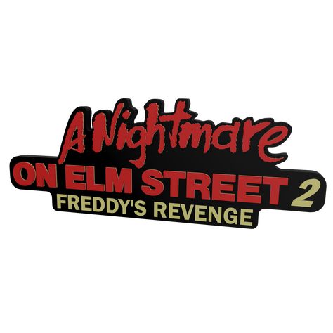 Freddy Krueger Movie, 3d Signs, A Nightmare On Elm Street, Elm Street, Nightmare On Elm Street, Freddy Krueger, Movie Titles, Logo Sign, A Nightmare