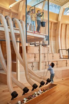 Playground Design Indoor, Interactive Design Ideas, Interior Playground, Indoor Kids Playground, Childrens Museum Ideas, Montessori Playground, Womens Center, Indoor Playground Design, Modern Playground