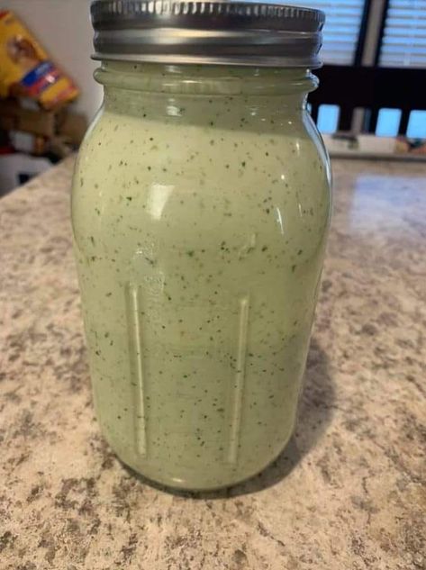 LETS COOK | Jalapeno Cilantro Ranch salad dressing Easy Ranch Dressing, Cilantro Ranch Dressing, Cilantro Ranch, Jalapeno Ranch Dressing, Ranch Dressing Recipe Homemade, Creamy Jalapeno, Ranch Salad, Ranch Dressing Recipe, Ranch Salad Dressing