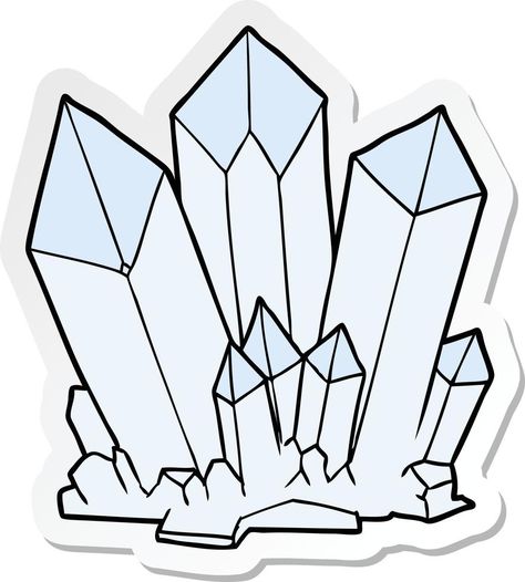 sticker of a cartoon crystals Cartoon Crystals, Icon Set Vector, A Cartoon, Icon Set, Vector Icons, Minecraft, Vector Free, Clip Art, Crystals