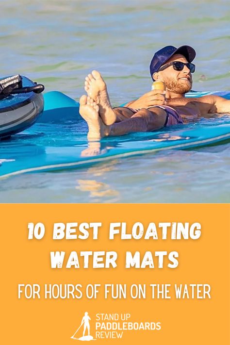 Get ready for summer with these top 10 floating water mats! Perfect for pool parties or a day at the lake, these floating pads will keep you and your friends entertained all day long. Our selection includes a variety of sizes and styles, from giant swim mats to smaller floating mats. Don't miss out on the fun - grab your favorite floating mat today! Best Paddle Boards, Lake Floats, Floating Mat, Pool Mat, Paddle Board Accessories, Water Pad, Day At The Lake, Water Mat, Swim Float