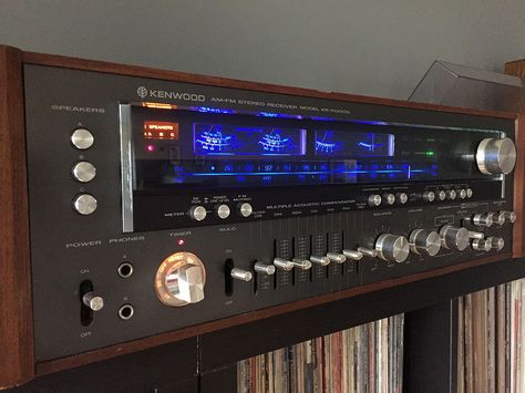 Kenwood KR-11000G | by Taylor Player Turntable Receiver, Kenwood Audio, Hifi Audiophile, Valve Amplifier, Music Rooms, Retro Tech, Speaker Amplifier, Vintage Hifi, Stereo Systems