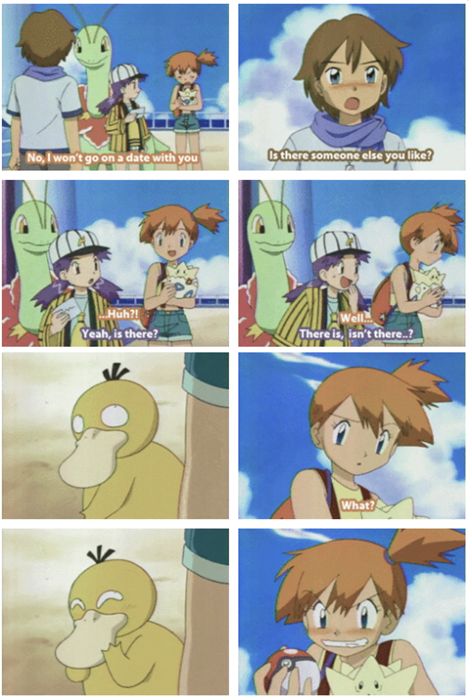 Misty + Ash = Mash? Never to be Gavin Memes, Ash And Misty, Ouran Host Club, Pokemon Ships, Pokemon Comics, Pokémon Master, Pokemon Memes, Pokemon Funny, All Pokemon