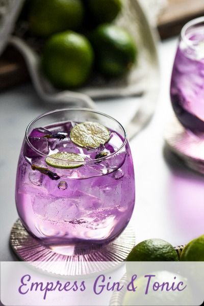 Sometimes less is more. This week we are keeping it simple with a gin and tonic, however we decided to use Empress Gin which is handcrafted botanical gin made with a signature blend of black tea and butterfly pea blossom. The butterfly pea blossom gives the gin its beautiful indigo, purplish hue. We hope you enjoy! 

Click link for recipe and demo video. Holiday Party Drinks Alcohol, Cosmo Drink, Empress Gin, Gin Tonic Cocktail, Gin Drink Recipes, Holiday Party Drinks, Party Drinks Alcohol, Tonic Recipe, Gin Recipes