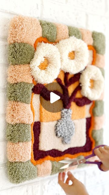 Tufting Rugs, Tufting Ideas, Locker Hooking, Mini Market, Needle Embroidery, Punch Needle Embroidery, Punch Needle, Rug Hooking, Art Market