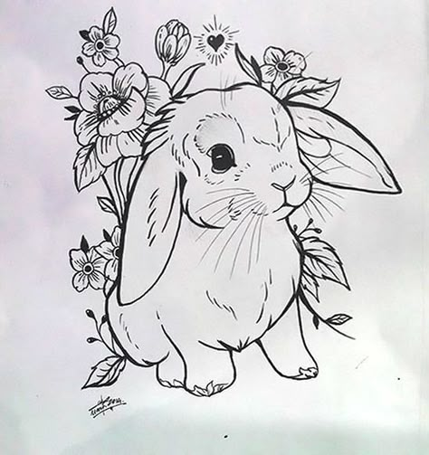 A cute tattoo design of a little rabbit to ink on the girl's skin. Cute Rabbit Tattoo, Rabbit Tattoo Design, Hase Tattoos, Tier Tattoo, Rabbit Tattoo, Bunny Tattoos, Rabbit Tattoos, Tattoed Girls, Mountain Tattoo