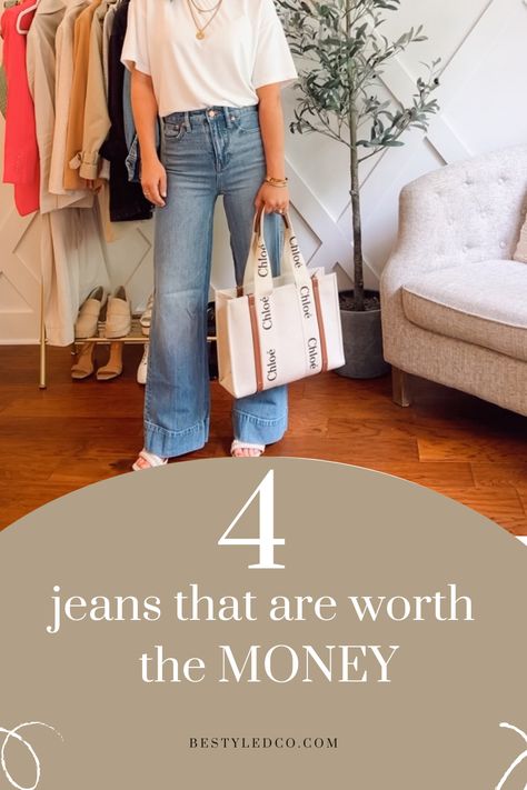 We firmly beleive that you should spend more on classic basics, the foundation of your wardrobe. Save on trendier items. Here are the 4 jeans we know and love, worth every penny. 100% Cotton Jeans, Classic Denim Jeans, Jeans For Short Waisted Women, Trendy Jeans 2023, Best Women’s Jeans, Womens Jeans 2024, Best Jeans For Petite Women, Light Denim Jeans Outfit, Best Jeans For Short Women