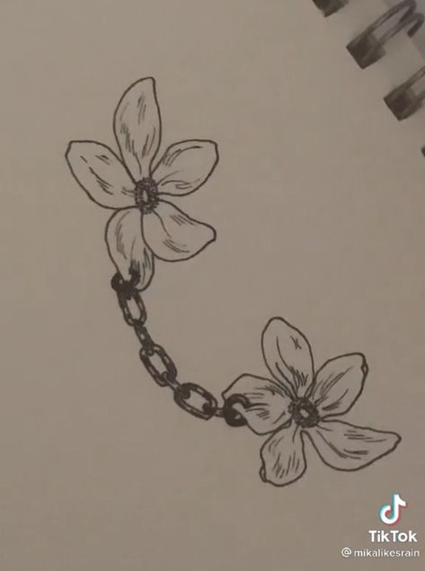 Flower Chain Tattoo, Chain Tattoo, Flower Chain, Lotus Flower Tattoo, Flower Tattoos, Tattoo Inspo, Flower Tattoo, Tatting, Piercings