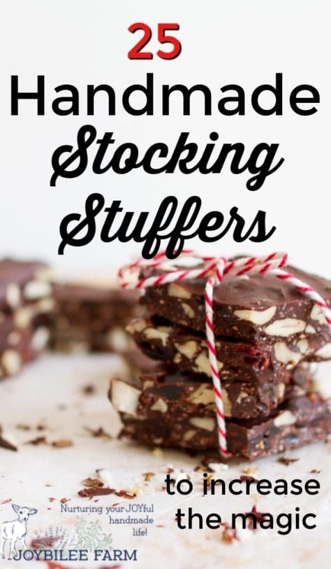 25 Handmade Stocking Stuffers to Increase the Magic Handmade Stocking Stuffers, Food Stocking Stuffers, Diy Stocking Stuffers, Easy Homemade Gifts, Homegrown Food, Sustainable Christmas, Handmade Stocking, Best Stocking Stuffers, Holiday Menus