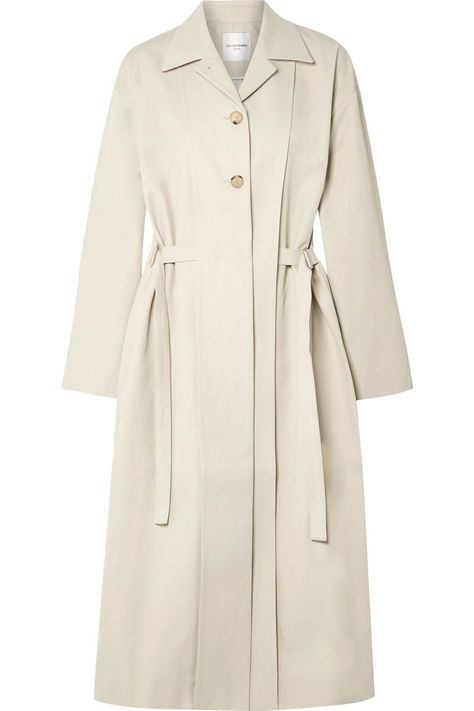 Jil Sander Dress, Twill Coat, Grey Pencil Skirt, Pants Design, Net A Porter, New York Fashion, Fashion Inspo Outfits, Light Grey, Trench Coat