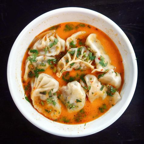 Jhol Momo, Nyc Eats, Cafe Counter, Cloud Kitchen, Simply Irresistible, South Asia, The Chicken, Bowls Recipe, Dumplings