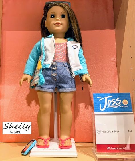 https://livingadollslife.blogspot.com/2019/12/american-girl-goty-2020-joss-kendrick_31.html Original American Girl Dolls, Kaya American Girl, American Girl Doll Sets, Kirsten American Girl Doll, Addy American Girl, Felicity American Girl Doll, Baby Girl Jackets, Brown Hair Brown Eyes, Swimsuit Pattern