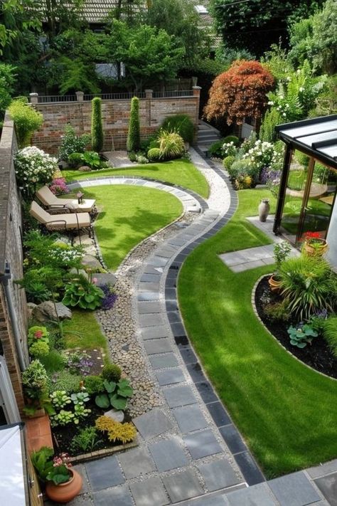 Chic Home Decor Ideas, Small Garden Ideas, Patio Garden Design, Outdoor Gardens Design, Backyard Garden Design, Garden Pathway, Garden Landscape Design, Backyard Makeover, Courtyard Garden