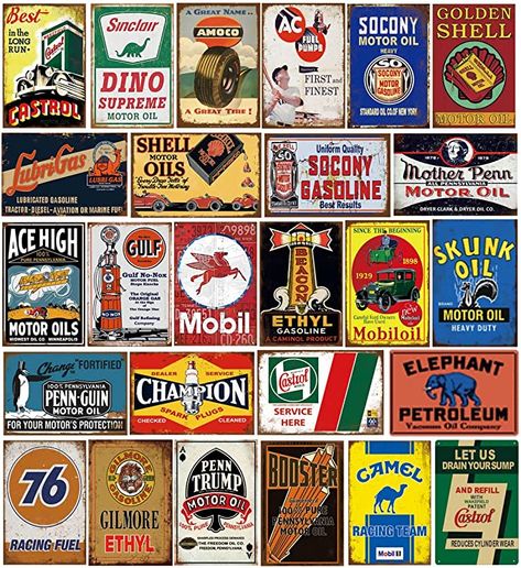 Garage Wall Decor, Old Garage, Old Gas Stations, Garage Signs, Vintage Tin Signs, Man Cave Bar, Old Signs, Model Train Layouts, Train Layouts