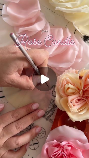 Flower Candles, Candle Flower, Candle Tutorial, Garden Rose, Rose Candle, Flower Candle, Different Textures, In My Head, Beeswax Candles