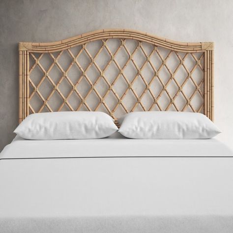 Birch Lane™ Davalos Open-Frame Headboard & Reviews | Wayfair Boho Headboard, Open Frame Headboard, Rattan Headboard, Decorative Light Bulbs, Bay House, Panel Headboard, Open Frame, Bed Base, Adjustable Beds